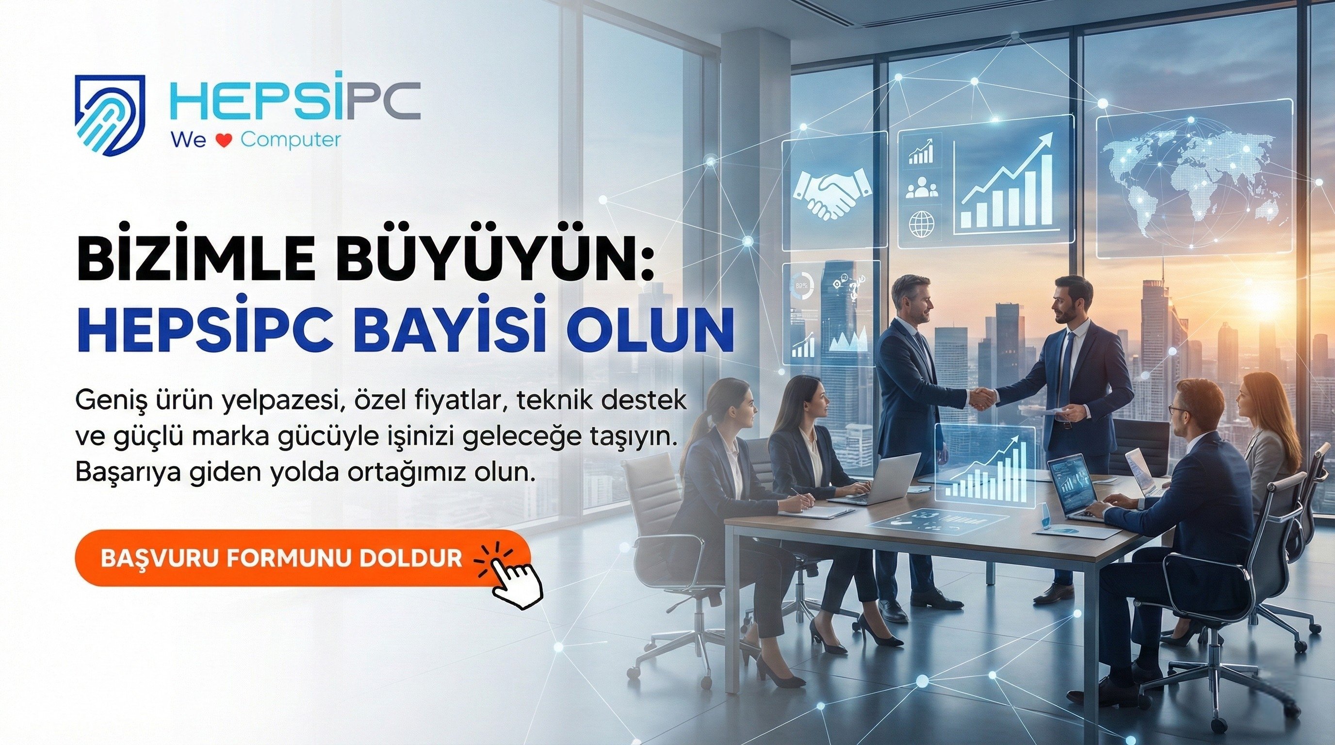 Bayilik Başvurusu ve İş Ortaklığı Fırsatları | Hepsipc Hepsipc bayisi olun, bilgisayar bileşenleri ve yazılım çözümlerinde avantajlı fiyatlardan yararlanın! Kurumsal iş ortaklığı ve bayilik avantajları için hemen başvurun.